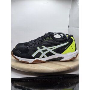 Asics GEL-ROCKET 11 1071A091 Sneakers Mens US 11 Black Green Indoor Sports Shoes
